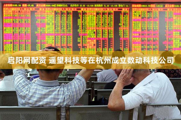 启阳网配资 遥望科技等在杭州成立数动科技公司